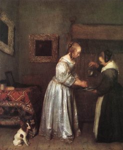 Woman Writing a Letter c. 1655