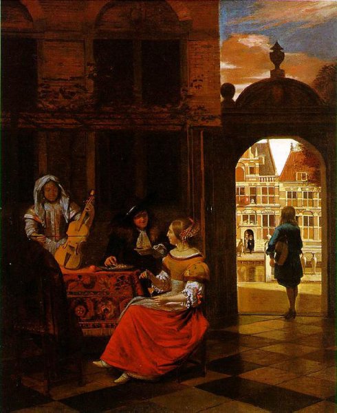 Musical Party in a Courtyard 1677