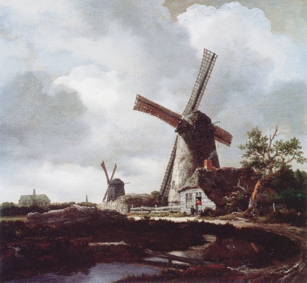 Landscape With Windmills Near Haarlem