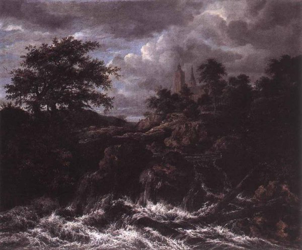 Waterfall by a Church 1667-70