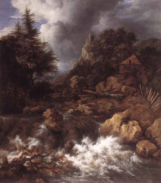 Waterfall in a Mountainous Northern Landscape 1665