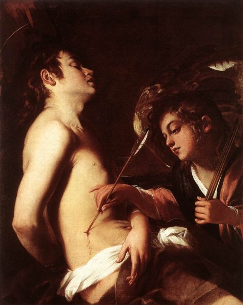 St Sebastian Healed by an Angel c. 1603