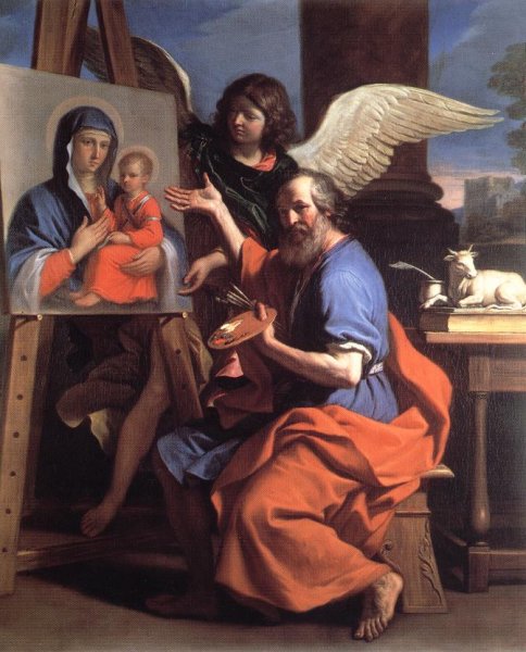 St Luke Displaying a Painting of the Virgin 1652-53