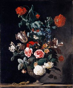 Flowers in a Stone Vase 1670