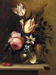 Flowers in a Vase c. 1660