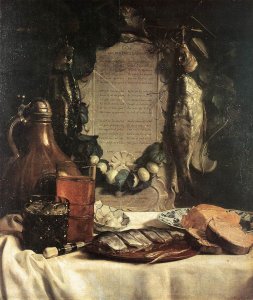 Still-Life in Praise of the Pickled Herring 1656