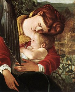 Rest on Flight to Egypt (detail 2) 1596-97