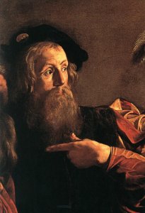 The Calling of Saint Matthew (detail 3) 1599-1600