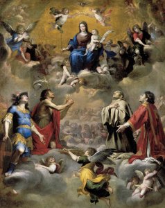 Virgin and Child in Glory with Saints 1655