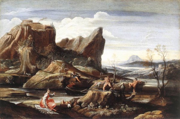 Landscape with Bathers c. 1616