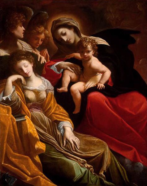 The Dream of Saint Catherine of Alexandria c. 1593