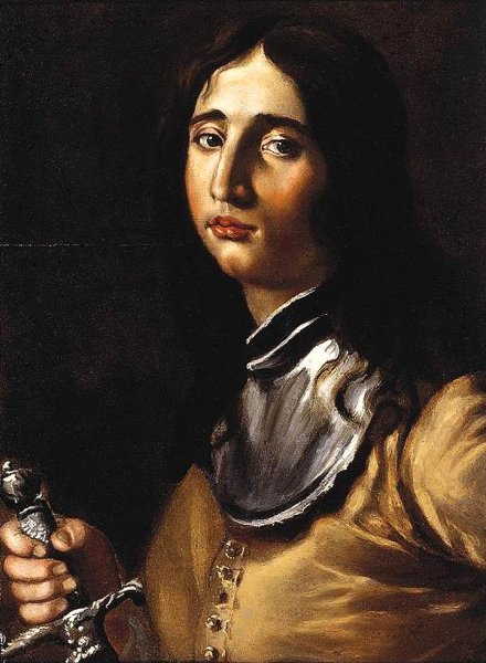 Portrait of a Young Soldier with a Lance