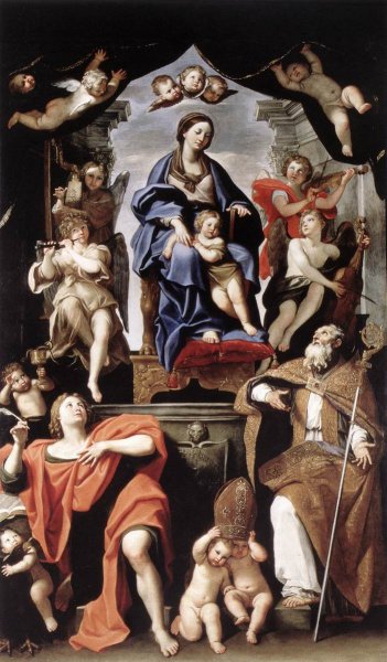 Madonna and Child with St Petronius and St John the Evangelist 1629