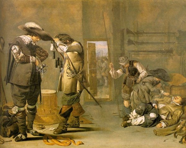 Soldiers Arming Themselves 1630s