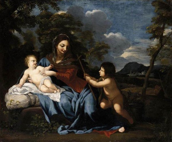 Madonna and Child with the Infant St John