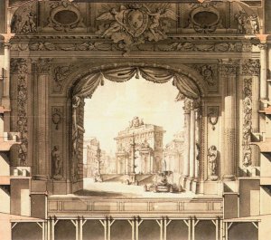 Elevation Drawing of the Stage, Versailles Opera House 1760s