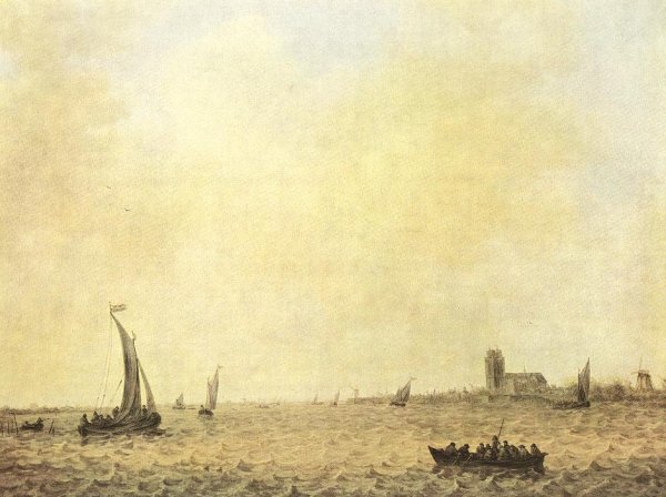 View of Dordrecht from the Oude Maas 1644