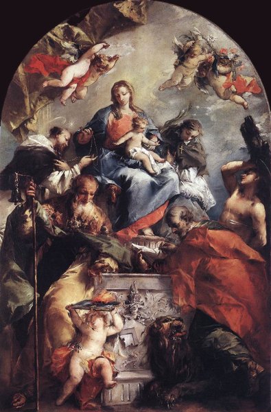 Madonna and Child with Saints 1746-48