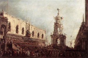 Carnival Thursday on the Piazzetta  1766-70