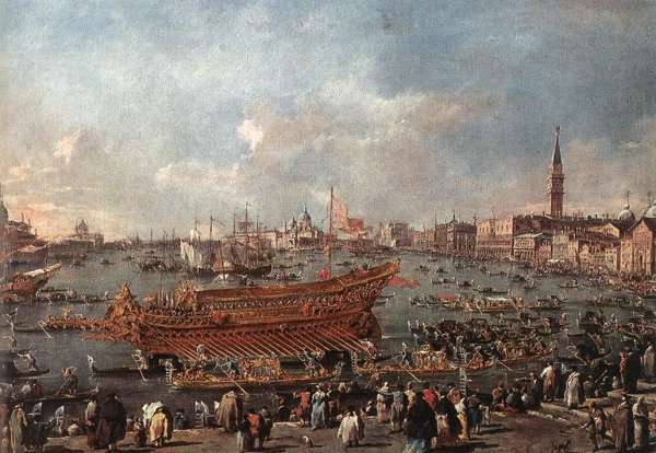 The Bucentaur Departs for the Lido on Ascension Day 1766-70