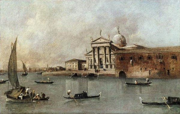 Venice- A View of the Church of San Giorgio Maggiore Seen from the Giudecca