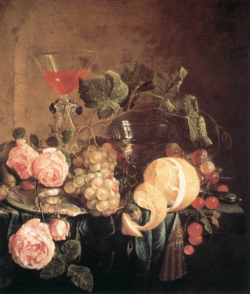 Still-Life with Flowers and Fruit c. 1650