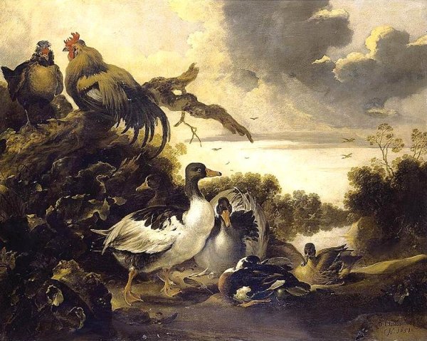 Fowl on a Riverbank 1651