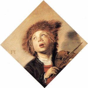 Boy Playing a Violin 1625-30