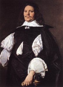 Portrait of a Seated Man Holding a Hat 1648-50