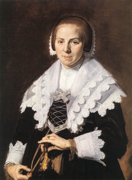 Portrait of a Woman Holding a Fan  c. 1640