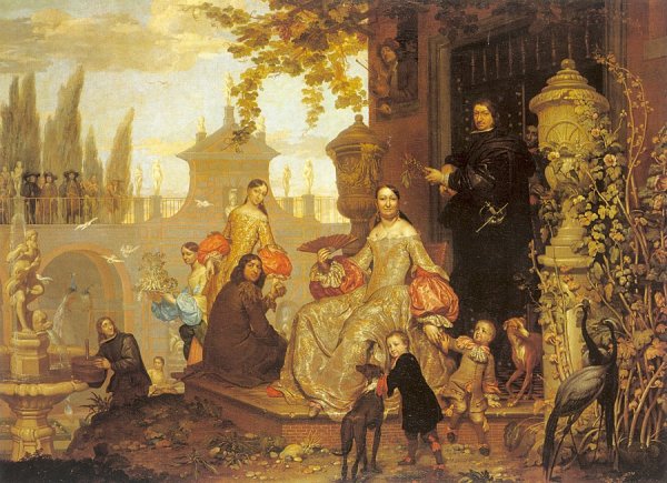 Portrait of a Family in a Garden  1680