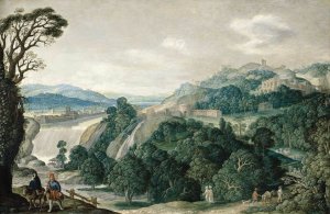 Extensive Landscape with the Flight into Egypt  1620s