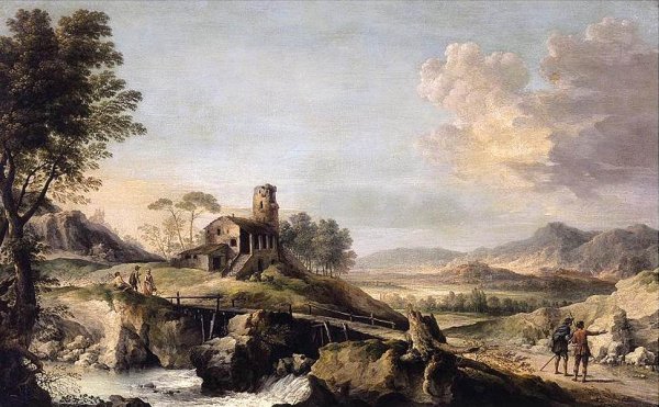 Pastoral Landscape with Figures