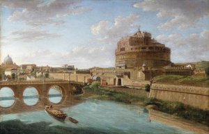 Rome- A View of the Tiber  1734