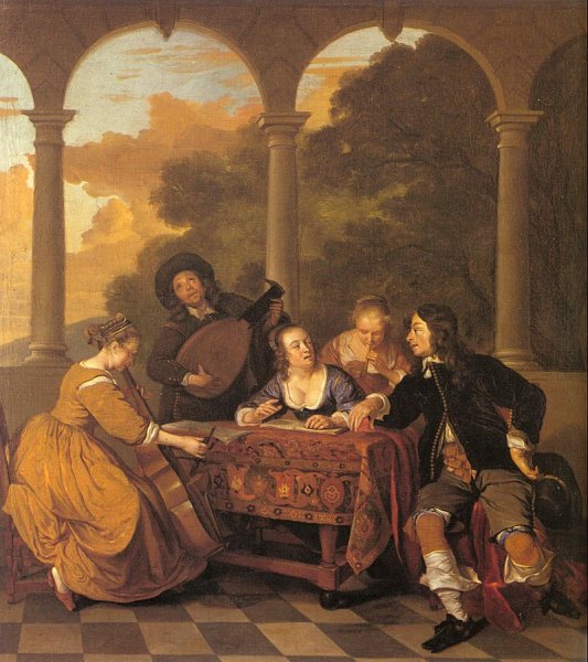 Musical Party on a Terrace  1650