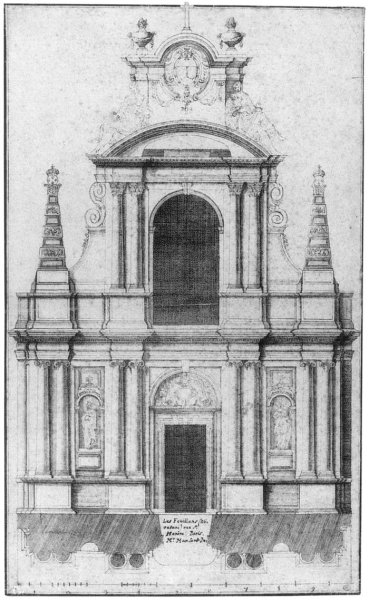 The Facade of the Church of the Feuillants, Paris  1660