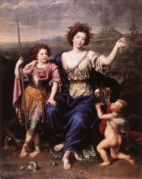 The Marquise de Seignelay and Two of her Children 1691