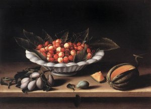 Cup of Cherries and Melon 1633