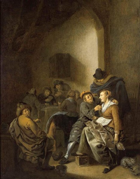 Amorous Couple in an Inn 1640s