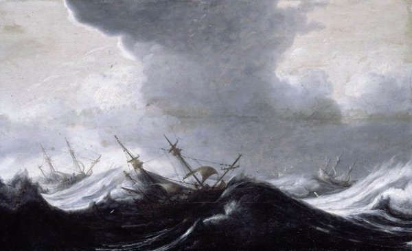 Dutch Shipping in Heavy Seas