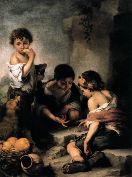 Young Boys Playing Dice c. 1675