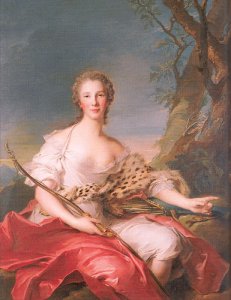 Madame Bouret as Diana 1745