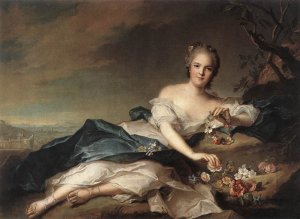 Marie Adelaide of France as Flora 1742