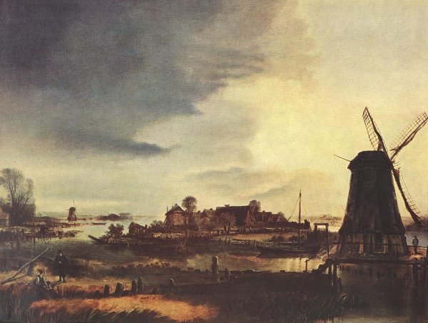 Landscape with Windmill 1647-49