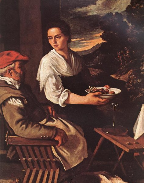 The Supper at Emmaus (detail) 1620s