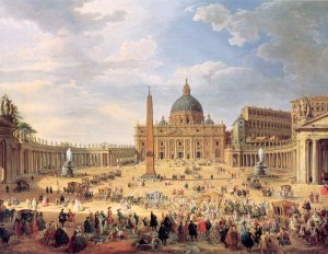 Departure of Duc de Choiseul from the Piazza di St. Pietro 1754