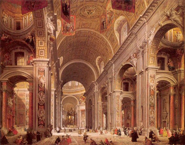 Interior of Saint Peter's, Rome 1746-54