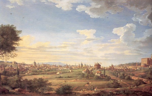 View of Rome from Mt. Mario, In the Southeast 1749