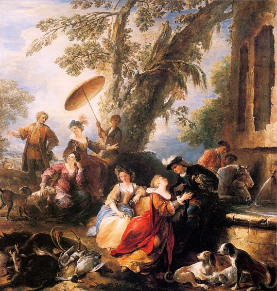 The Return from the Hunt 1700