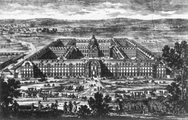 View and Perspective of the Hotel de Mars (Les Invalides)